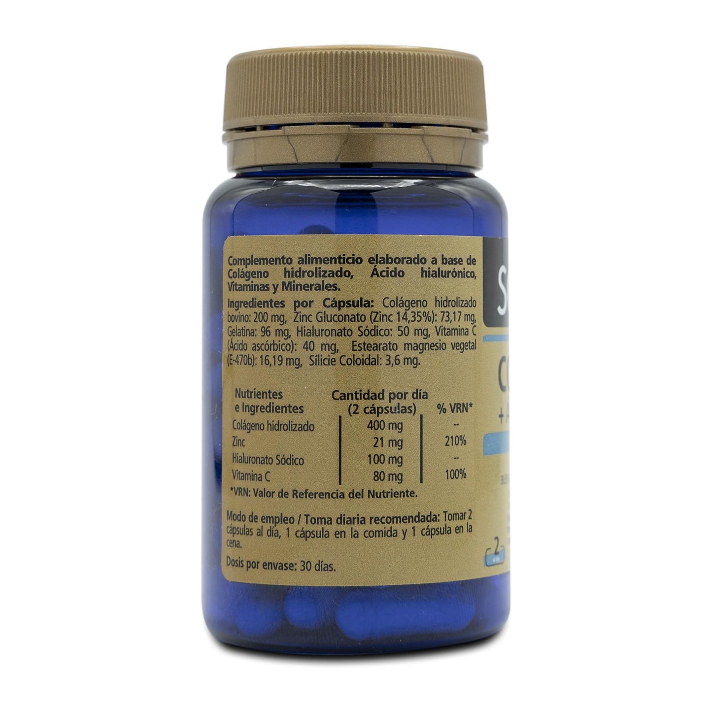 Colagénio + Ácido Hialurónico SANON 60 cápsulas de 479mg FR