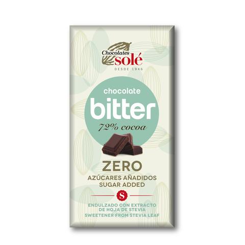 Chocolate Negro Zero Açúcares 72% Solé 100g