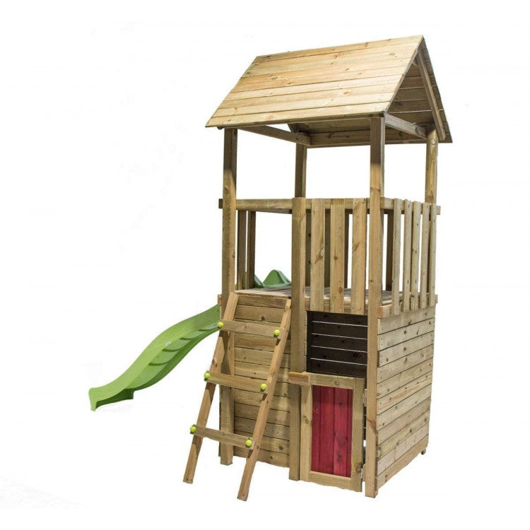 Parque Infantil Masgames Tibidabo L Techo De Madera Con Columpio Casita: Con Casita En La Base._2