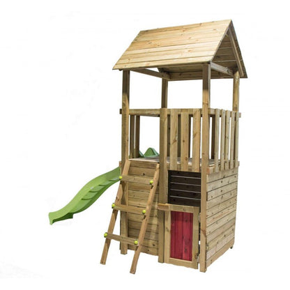 Parque Infantil Masgames Tibidabo L Techo De Madera Con Columpio Casita: Con Casita En La Base._2