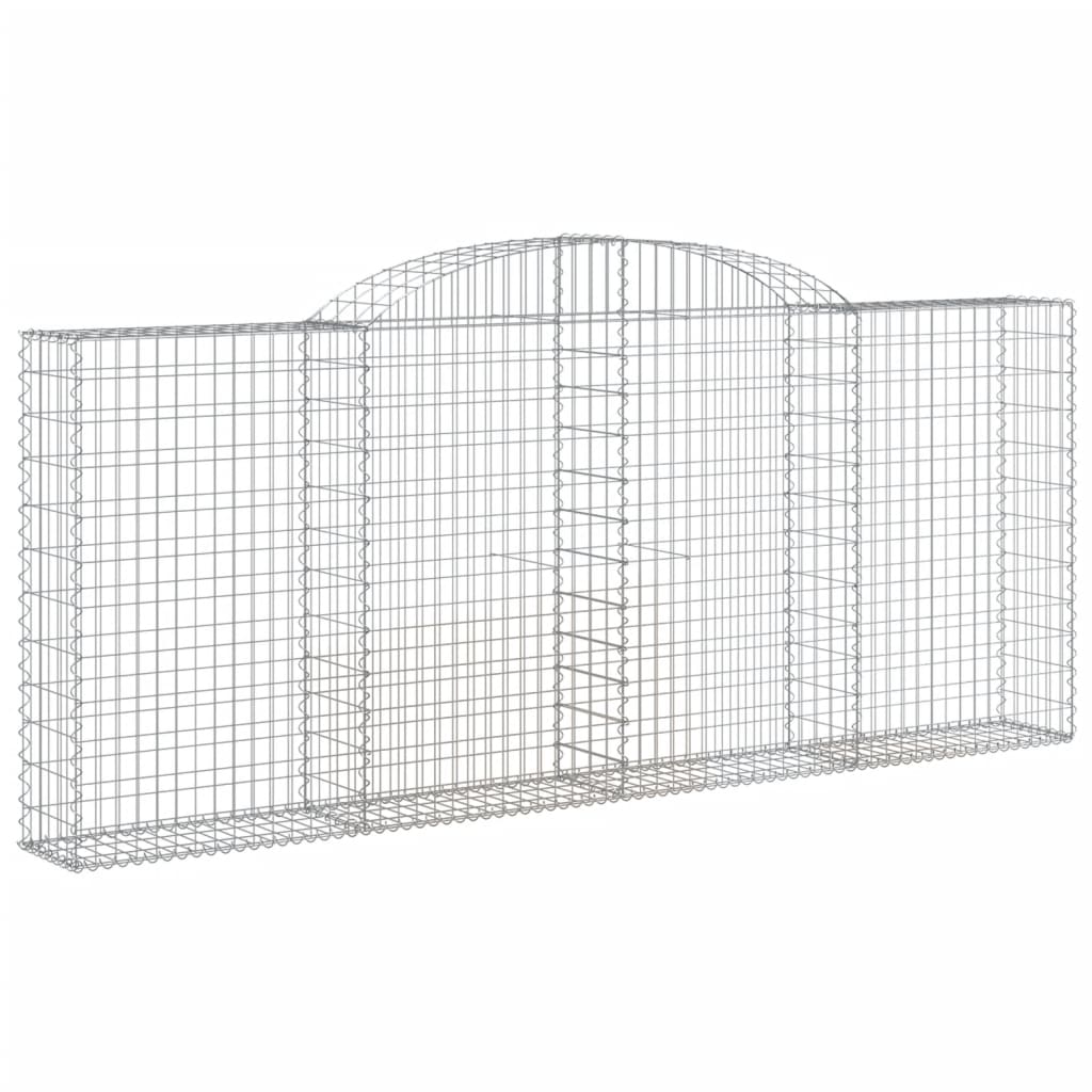 Cestas Gaviones 5 Uds Forma De Arco Hierro 300x30x120/140 Cm_2