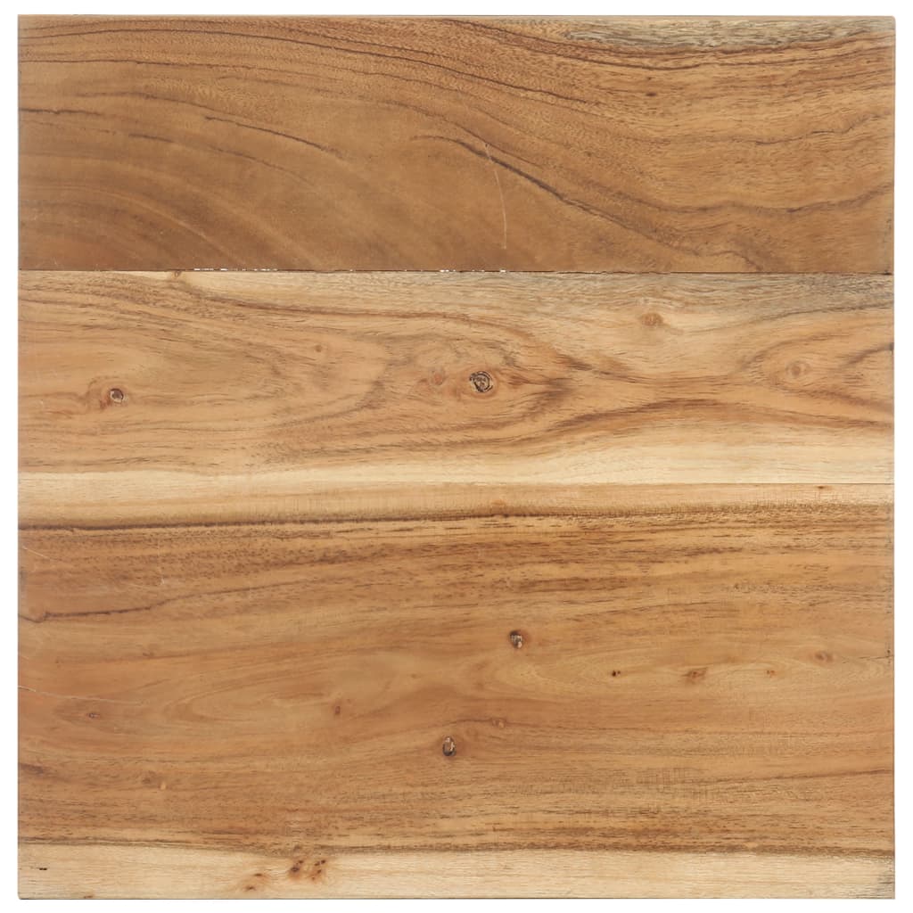 Mesa Auxiliar De Madera Maciza De Acacia 40x40x35 Cm_2