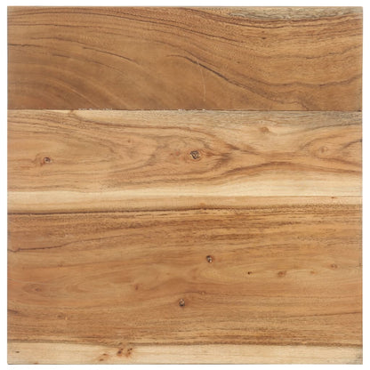Mesa Auxiliar De Madera Maciza De Acacia 40x40x35 Cm_2