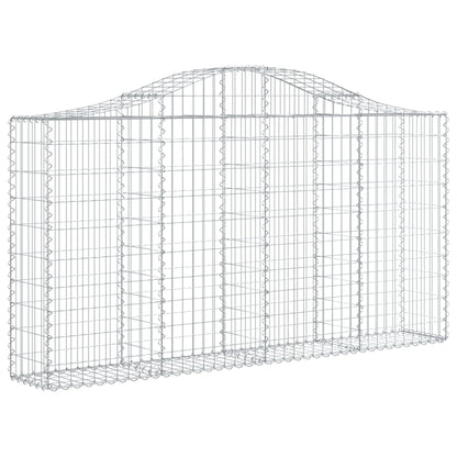 Cestas De Gaviones 10 Uds Forma Arco Hierro 200x30x100/120 Cm_2