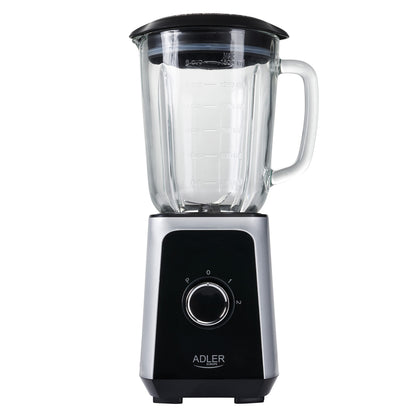Batidora Vaso Americana, Jarra Cristal 1.5l, 2 Velocidades, Función Picahielo, Cuchillas Acero Adler Ad4076 1000w_1