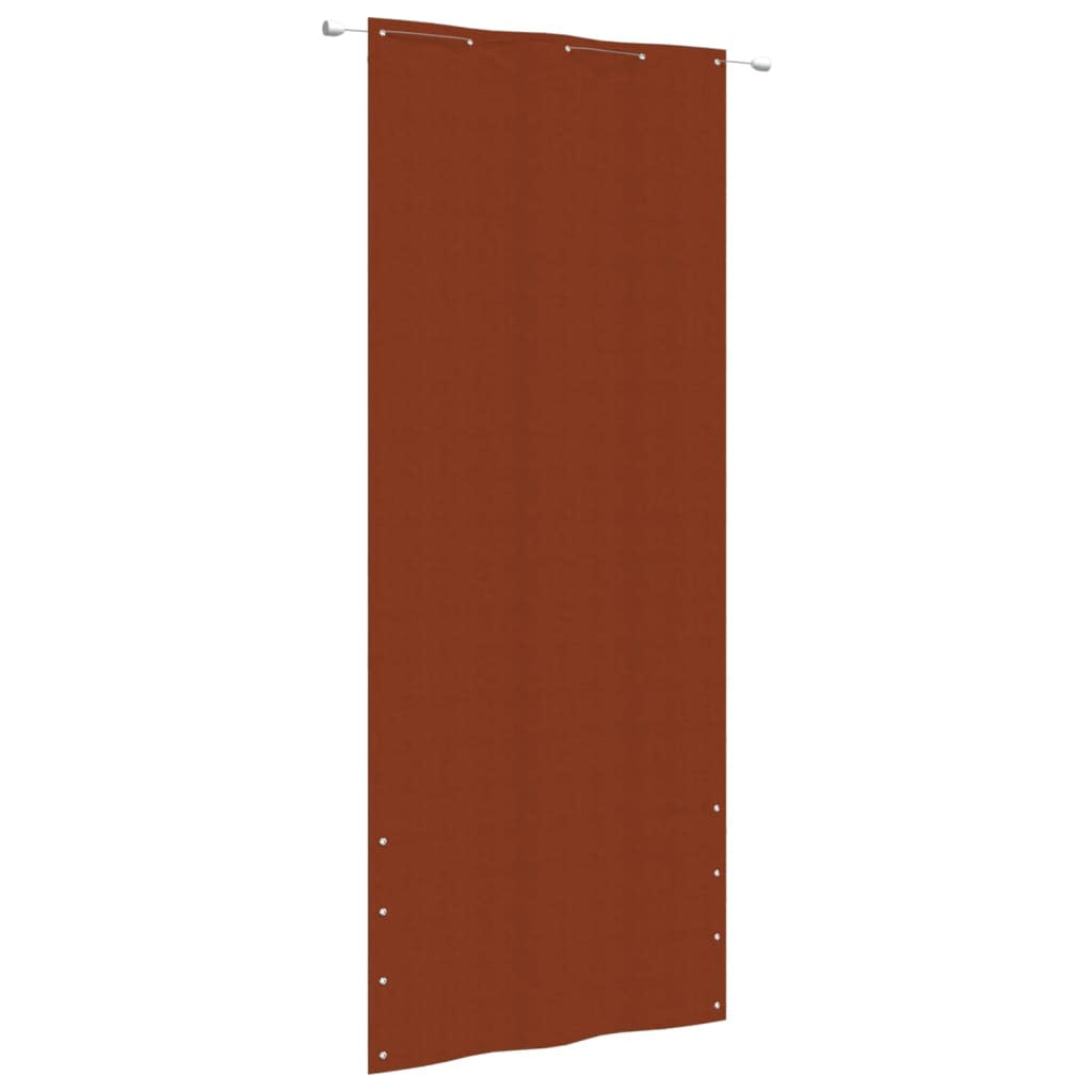 Vidaxl Toldo Pantalla Para Balcón De Tela Oxford Terracota 100x240 Cm_0