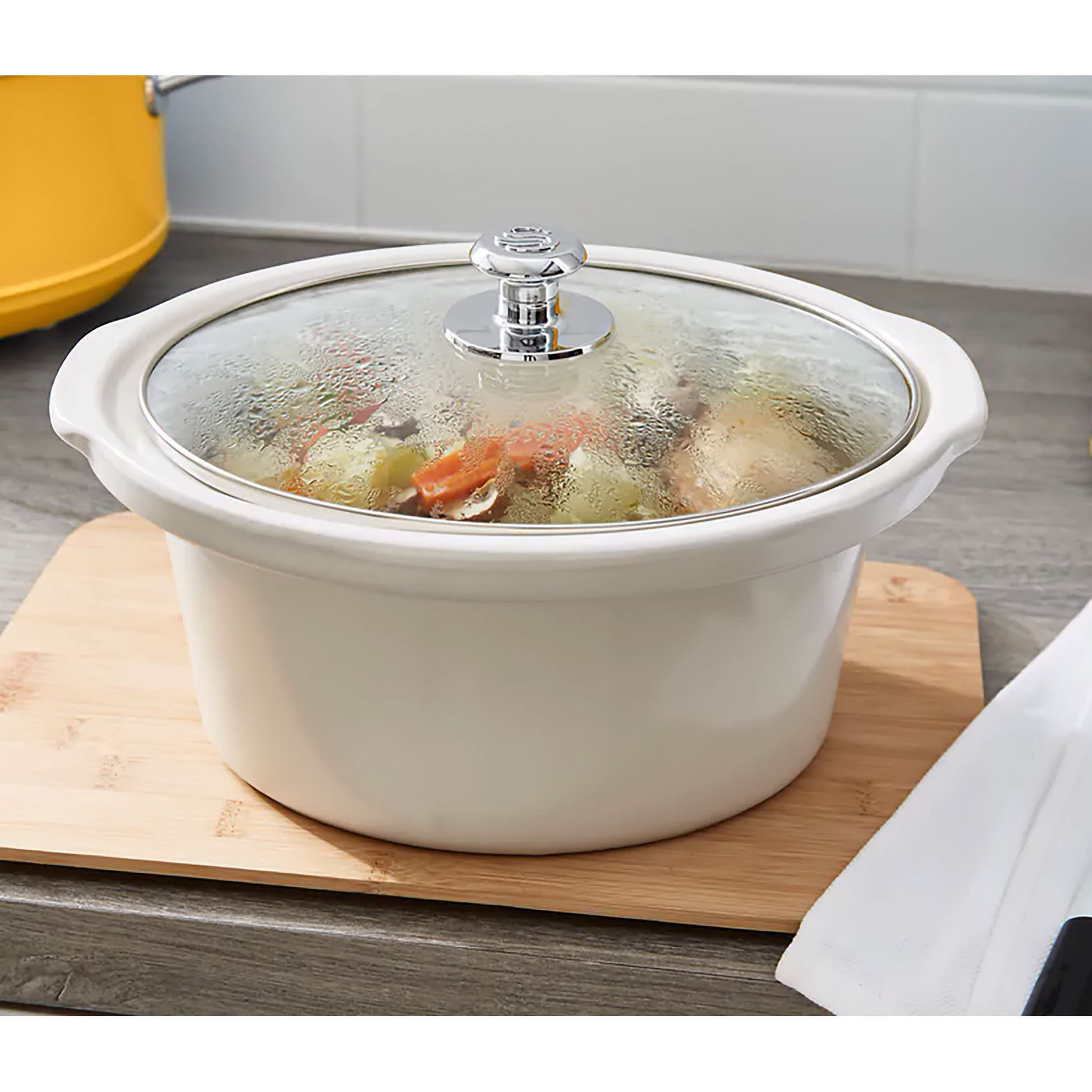 Swan Retro Olla Cocción Lenta, 3,5l, Recipiente Extraíble Antiadherente Cerámica Libre Pfoa, Vintage, Sf17021grneu, Gris_2