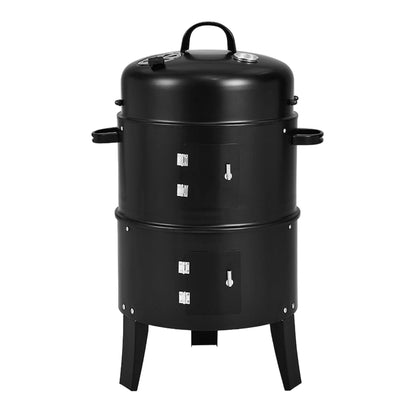 Well Home - Ahumador Bbq Ø40x78cm Con 2 Parrillas Y Termómetro_0