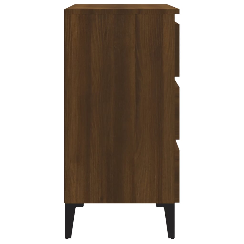 Vidaxl Aparador De Madera Contrachapada Roble Marrón 60x35x69 Cm / Vetonek_1