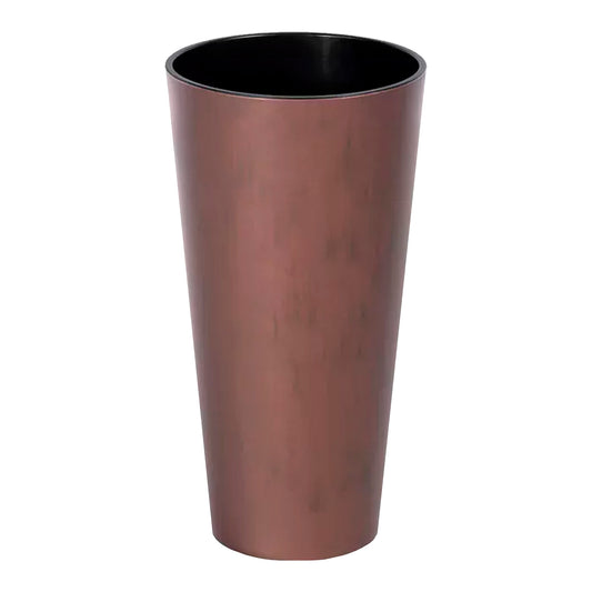 Maceta Tubus Slim Corten 27l., Con Depósito, Dimensiones (mm) 300x300x572, Color Cobre_0