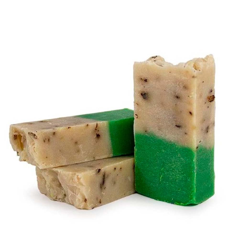 Jabón Natural Aloe Vera Y Rosa Mosqueta 90g En Bolsa Regalo De Yute - Piel Seca, Madura O Con Manchas - Hidratante_2