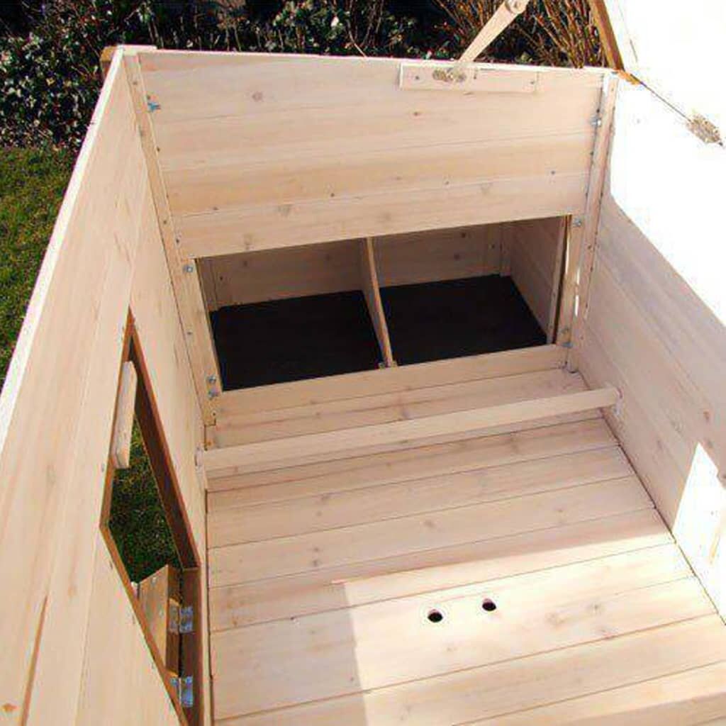 @pet Gallinero De Exterior Madera Blanco Y Marrón 136x74,5x75 Cm_4