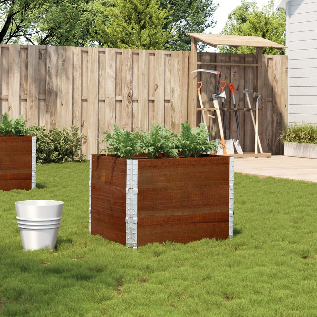 Jardinera De Madera Maciza De Pino Marrón 80x60 Cm_1