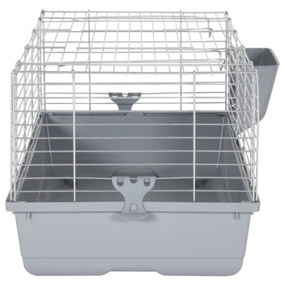 Vidaxl Jaula De Animales Pequeños Polipropileno Metal Gris 80x45x39 Cm_3