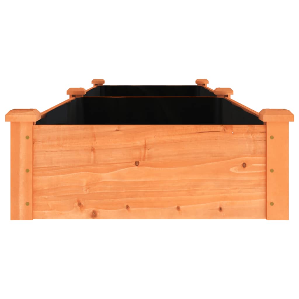 Jardinera Arriate Con Forro Madera Abeto Marrón 240x60x25 Cm_4