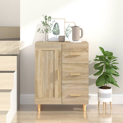 Aparador De Madera Contrachapada Roble Sonoma 69,5x34x90 Cm / Vetonek_0