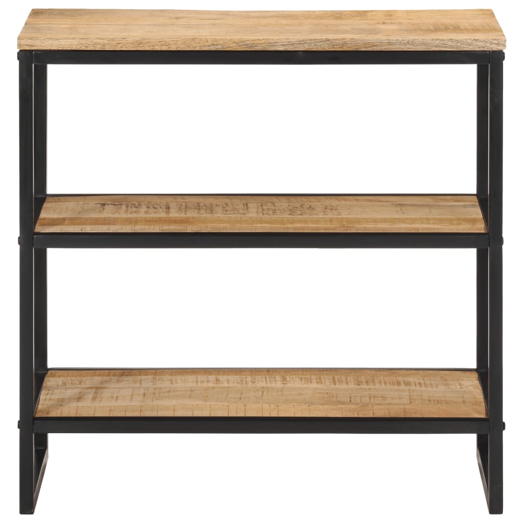 Mesa Consola Madera Maciza De Mango Rugosa 70x35x70 Cm_0