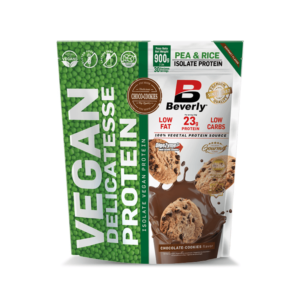 Protein Complex Vegan Delicatesse - 900g - Chocolate Con Cookies - Proteína Vegetal - Beverly Nutrition_0