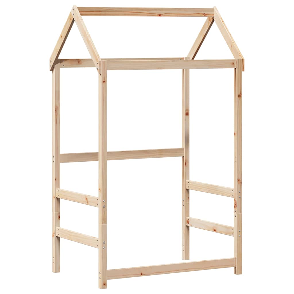 Techo De Cama Infantil Madera Maciza Pino 118x70x176,5 Cm_0