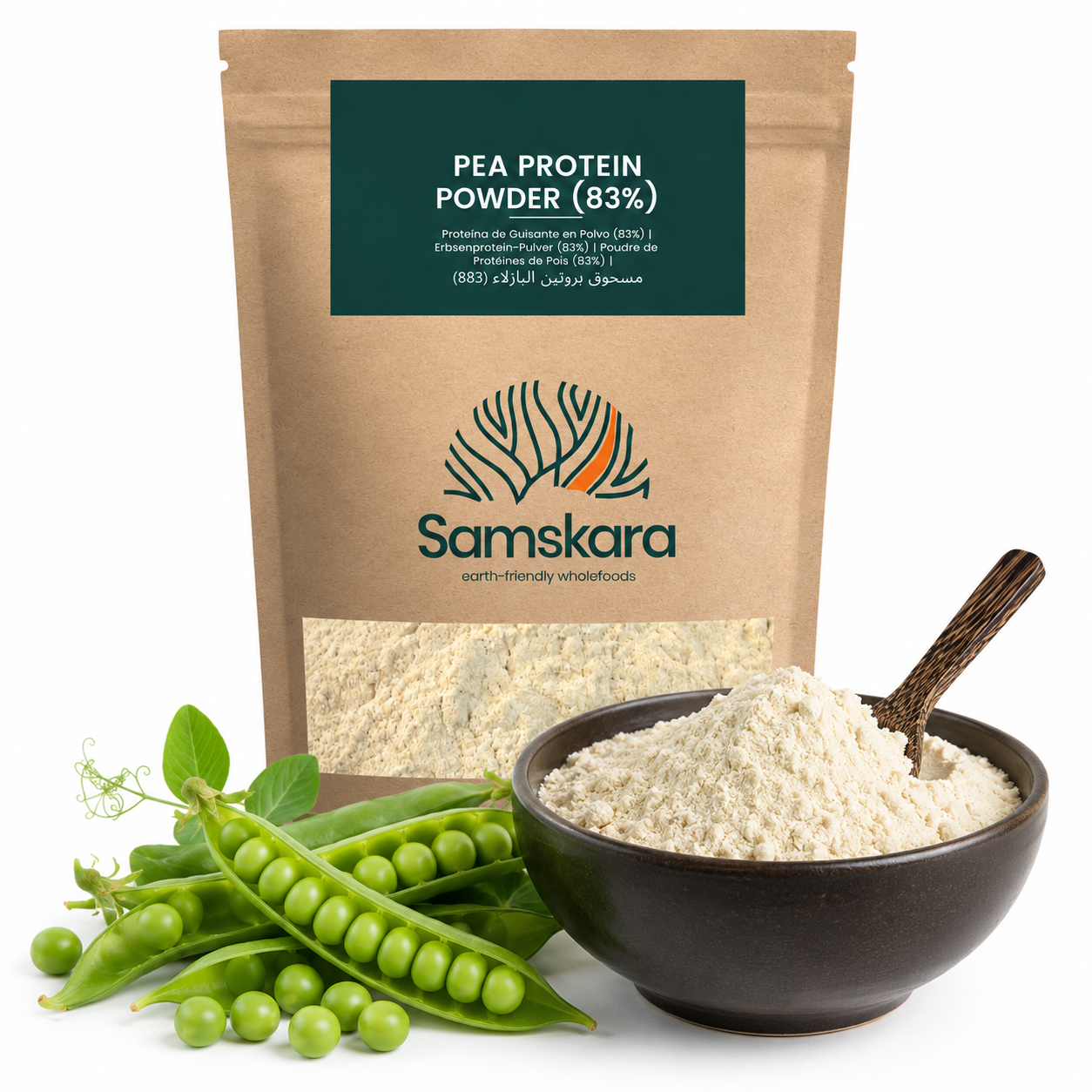 Proteína De Guisante Fermentada Bio - 1.5kg | Proteína Vegetal Ecológica Vegana Para Batidos Y Repostería_0