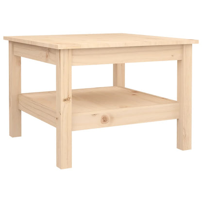 Mesa De Centro De Madera Maciza De Pino 55x55x40 Cm_0