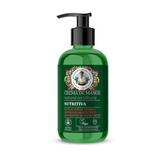 Creme de mãos natural certificado Nutritiva Agafia Natura Siberica 300 ml