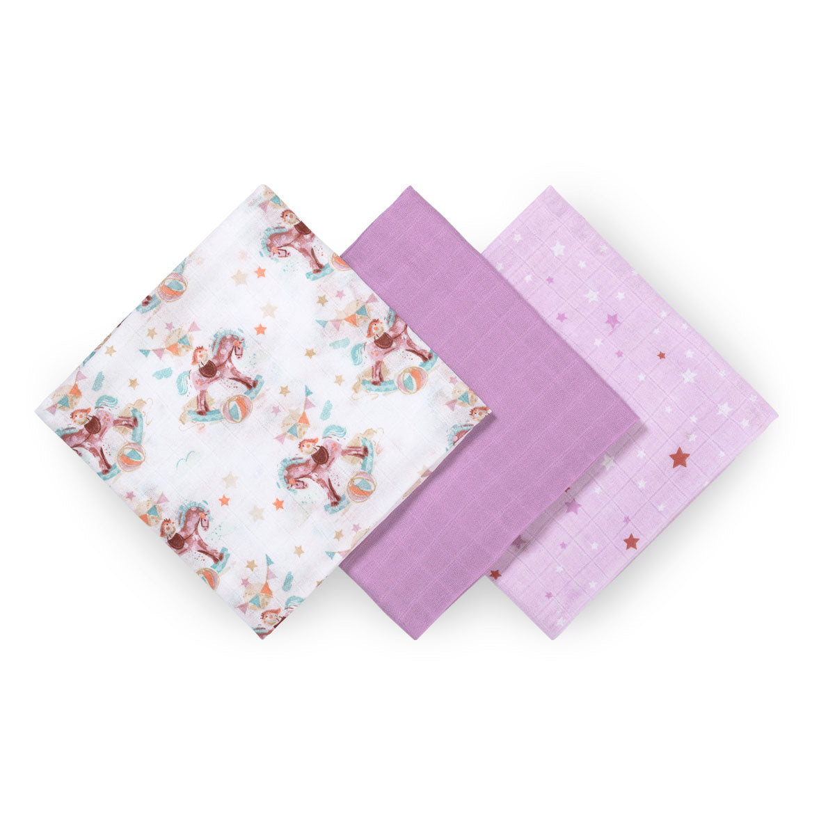 Babyono Pack 3 Muselinas Natural Bambú Organico 70x70 Cm_2