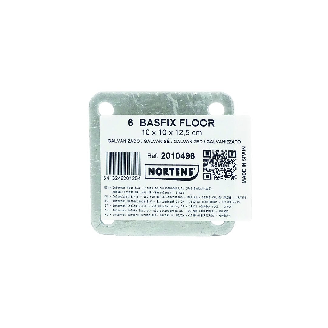 Anclaje Suelo Para Celosia Basfix Floor 10x10x12,5 Cm Nortene_1