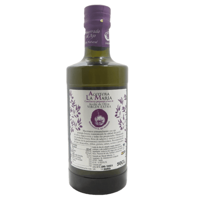 Aceite De Oliva Virgen Extra Macerado Al Ajo Morado 50 Cl Cristal_1