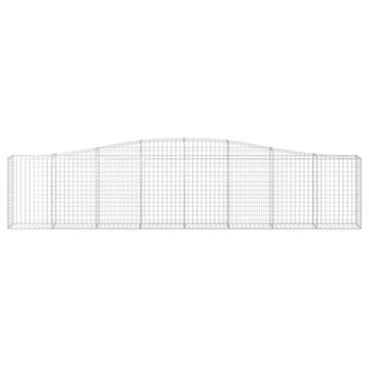 Cestas De Gaviones 25 Uds Forma De Arco Hierro 400x30x80/100 Cm_3
