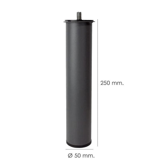 Juego Patas Somier Redondas (4 Unidades) Ø 5 X 25cm.