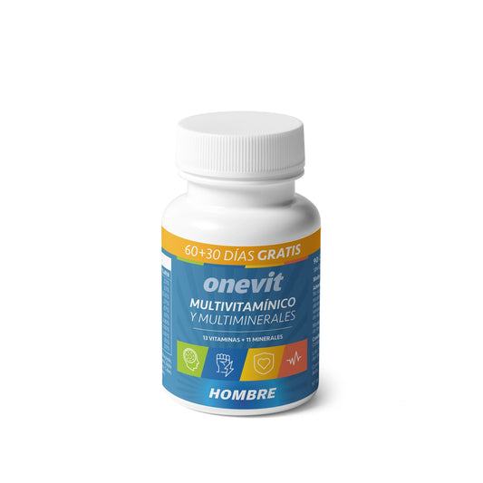 Onevit Multivitamínico e Multimineral para Homem Formato Económico 90 cápsulas.