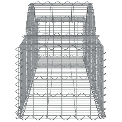 Cestas De Gaviones 50 Uds Forma De Arco Hierro 200x50x40/60 Cm_4