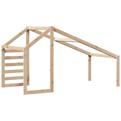 Techo De Cama Infantil Madera Maciza Pino 188x97x113 Cm_5