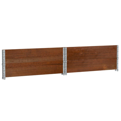 Jardinera De Madera Maciza De Pino Marrón 100x100 Cm_5
