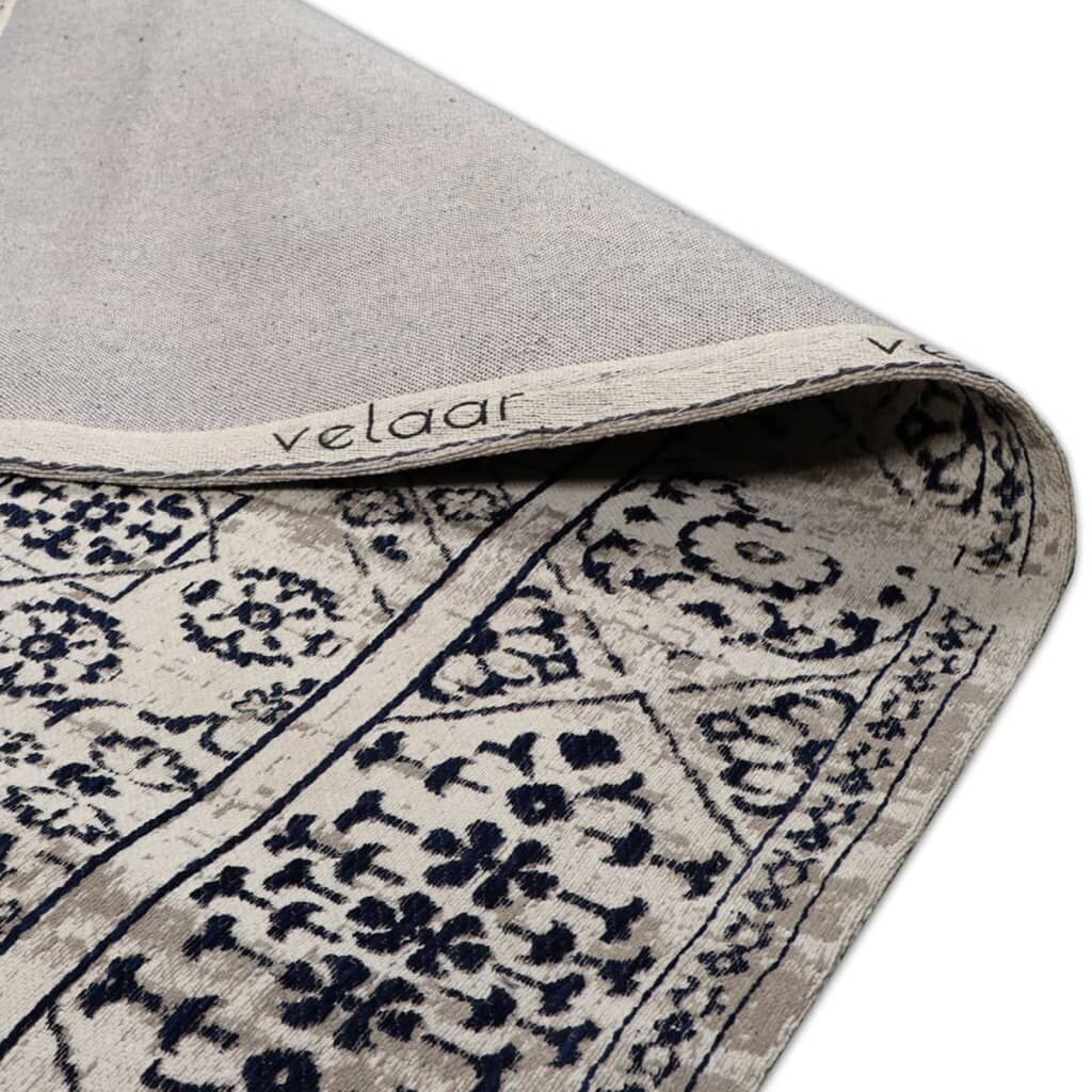Dutch Lifestyle Alfombra Durban Jahrg Gris Y Azul 230x160 Cm_1