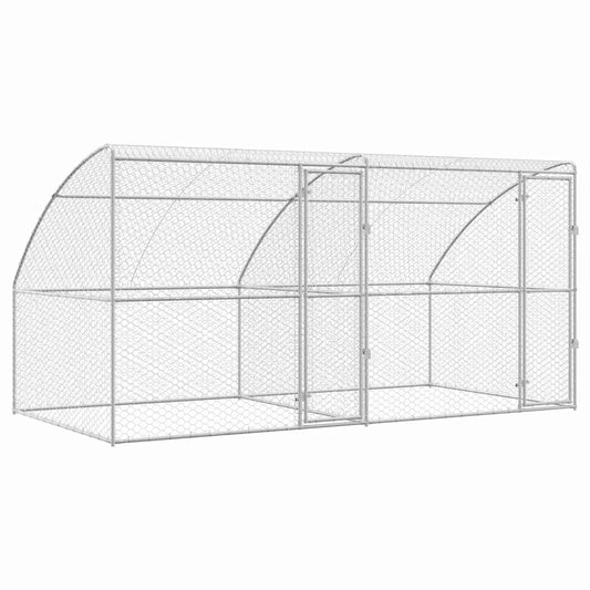Refugio Para Perros 2 Pcs Plateado 4 X 2 X 2 M_0