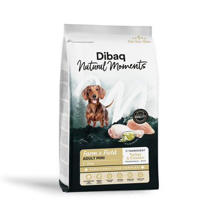 Dibaq Natural Moments 5 Star Pavo Y Pollo Adulto Razas Pequeñas 2 Kg_0