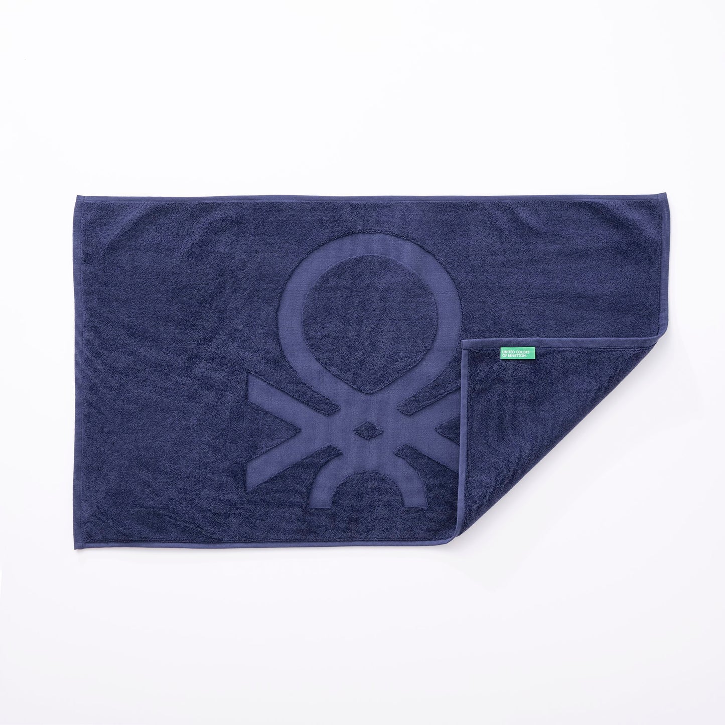 Alfombra De Baño 50x80cm 1000gsm 100% Algodon C/ Logo Bordado Azul Marino Core Benetton_2
