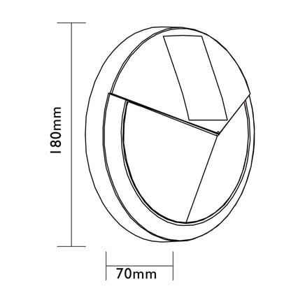 Candeeiro de parede solar Pasadena Luxform