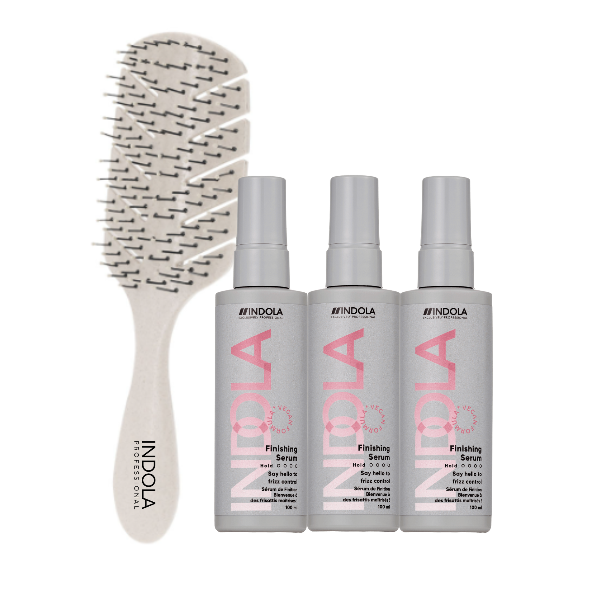 Indola Sérum Alisador Pack 3 X 100 Ml+ Peine Regalo | Anti Frizz_0