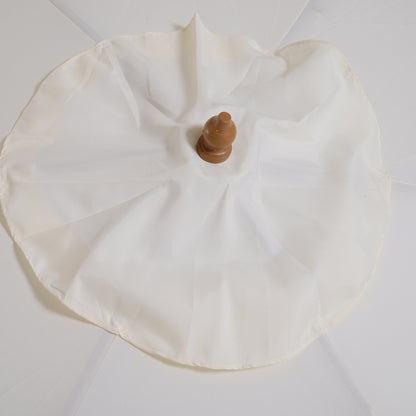 Outsunny Sombrilla De Jardín Ø250x230 Cm Con Poste Desmontable Crema_4
