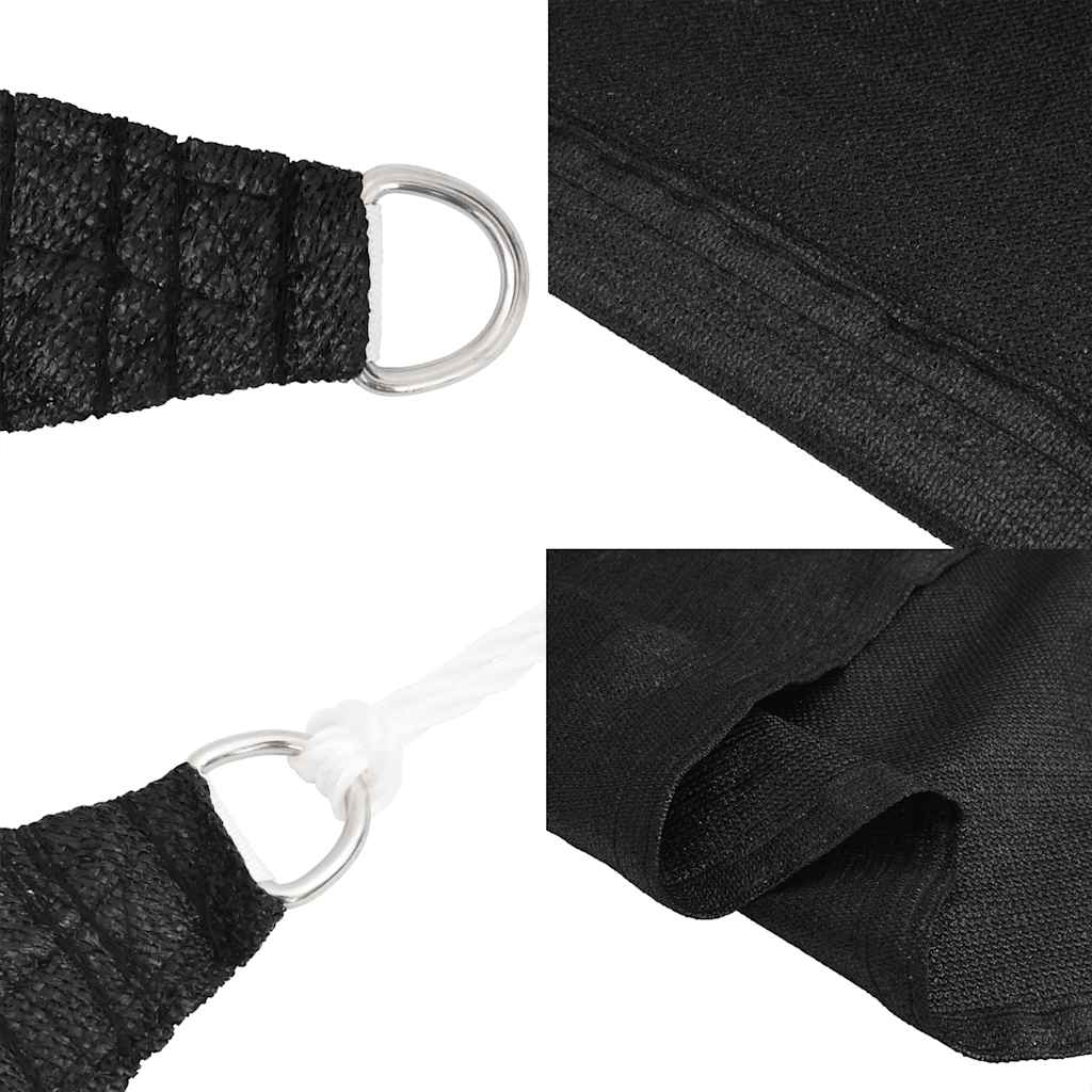 Toldo De Vela Trapecio Hdpe Negro 160 G/m² 4/5x4 M_4