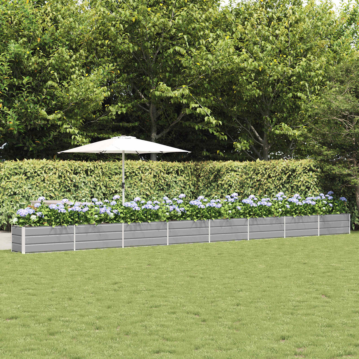 Jardinera Gris Claro 770 X 50 X 45 Cm Acero Galvanizado_1