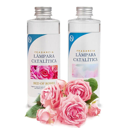 Pack Ahorro 2x Fragancias Lámpara Catalítica 200ml: 1 Aroma Bed Of Roses + Limpiador Neutro_0