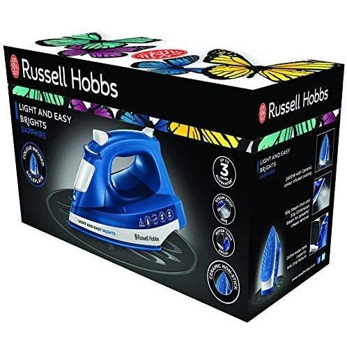Ferro a vapor Sapphire Light &amp; Easy Brights da Russell Hobbs