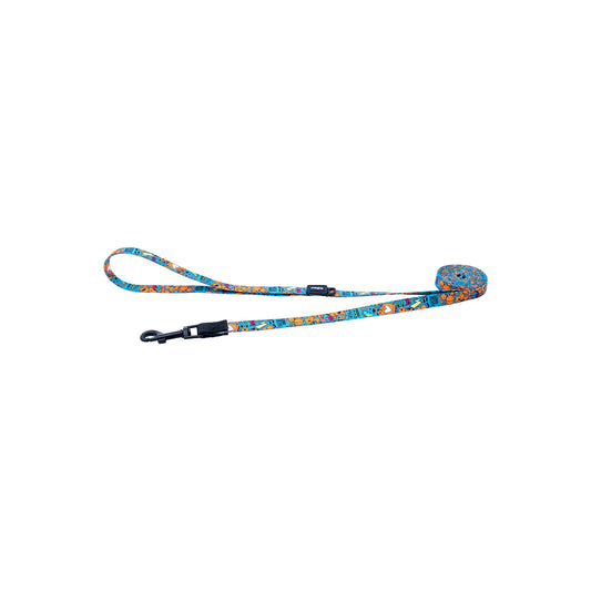 Correa Para Perro, Modelo Fusion De Rogz, Estampado Graffiti Azules. Talla L (21-40kg)_0