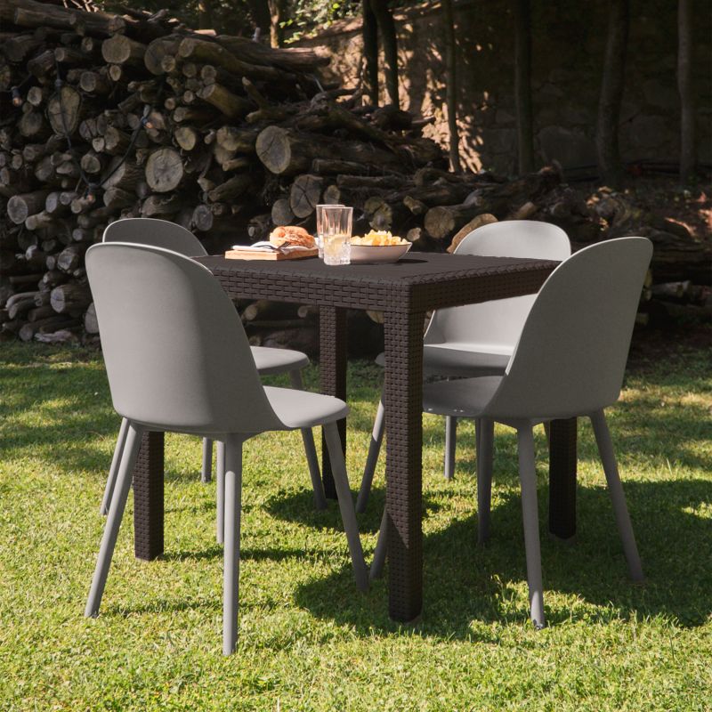 Pack 4 Sillas De Comedor Sabra Polipropileno, Gris, 48 X 80,5 X 45_2