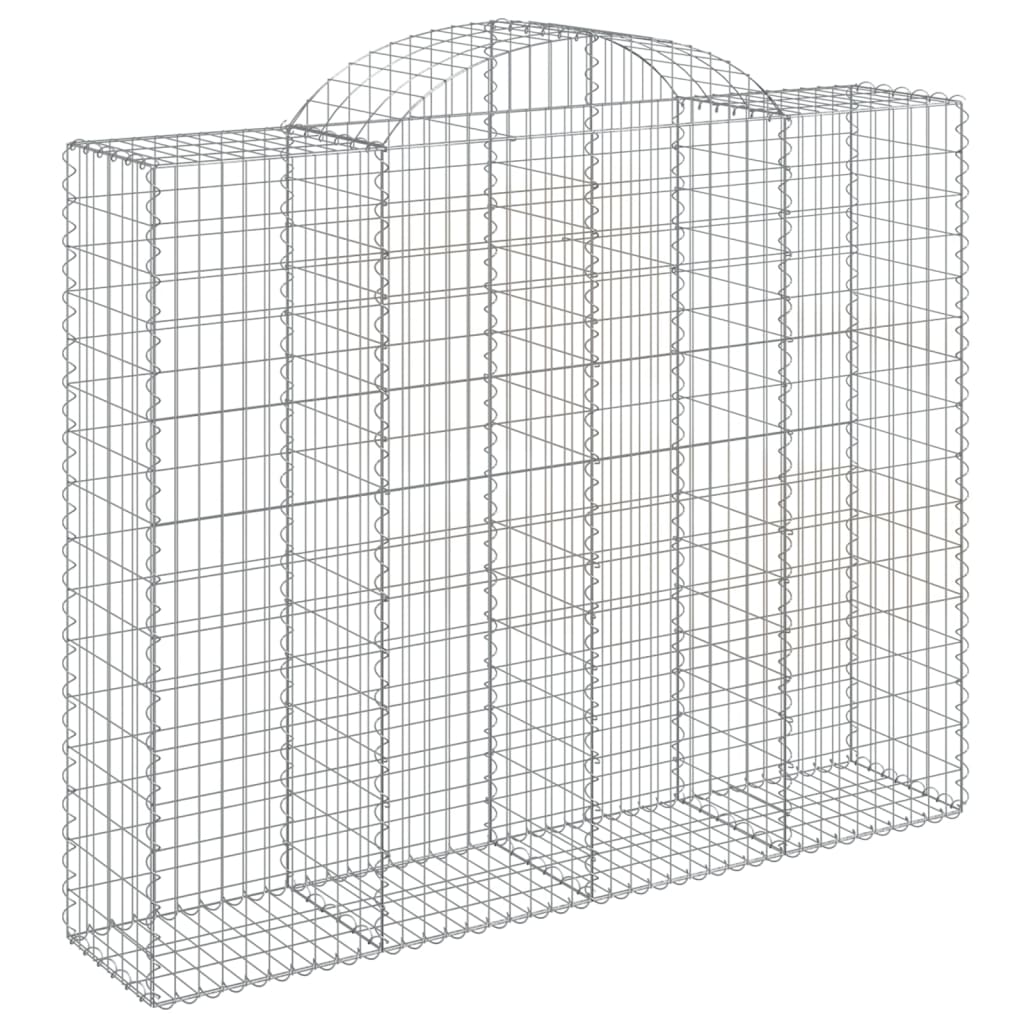 Cestas De Gaviones 3 Uds Forma De Arco Hierro 200x50x160/180 Cm_2