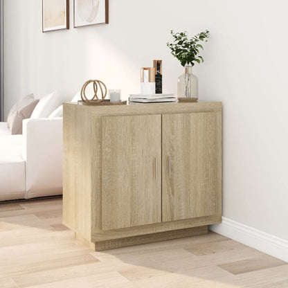 Aparador De Madera Contrachapada Roble Sonoma 80x40x75 Cm / Vetonek_1